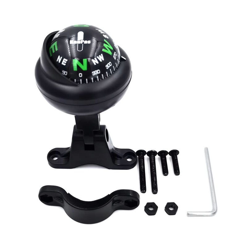 KanPas V39-2 Ball Compass with Fixture for Bicycle Motorcycle - Image 4